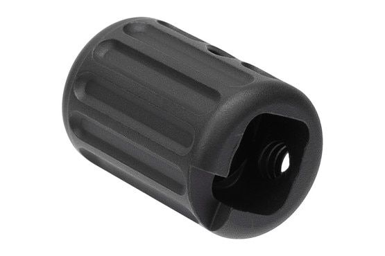 Texas Weapon Systems Hob Knob Charging Handle has axial grooves for grip.